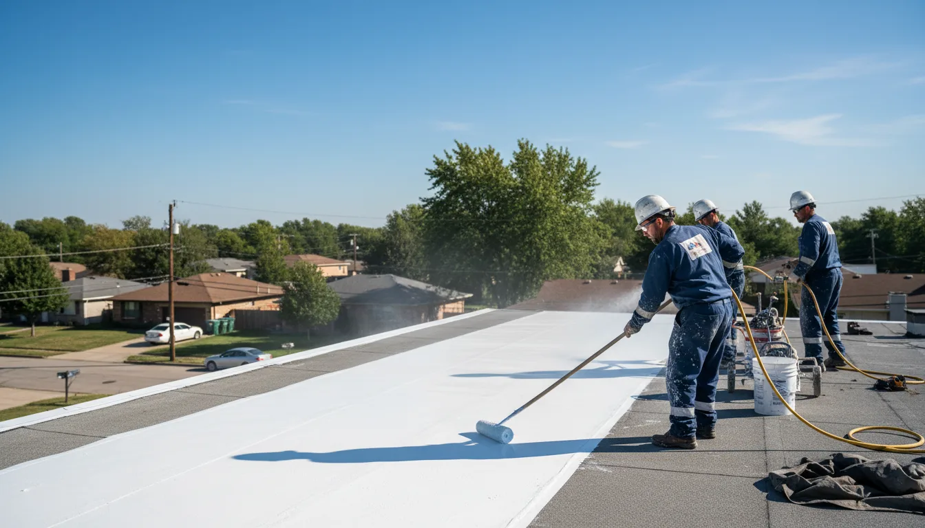 Commercial roof coating in Taylor, MO near me